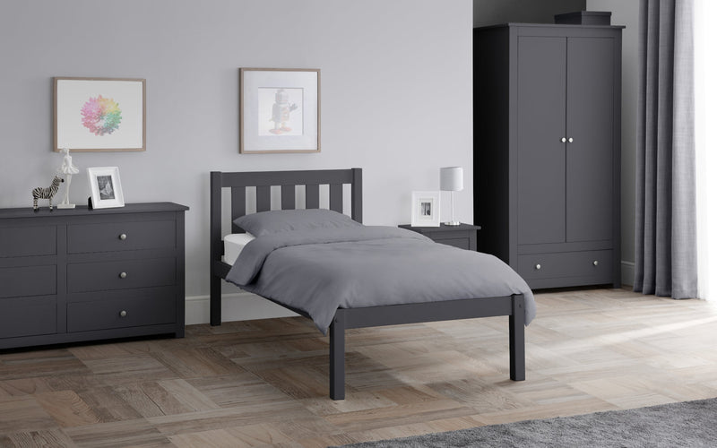 Luna Single Bed 90cm Anthracite