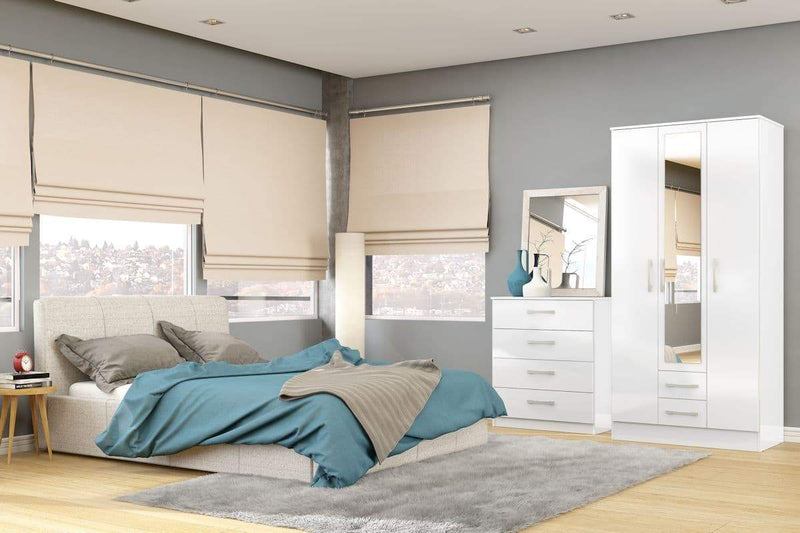 Lynx 3 Door 2 Drawer Wardrobe with Mirror