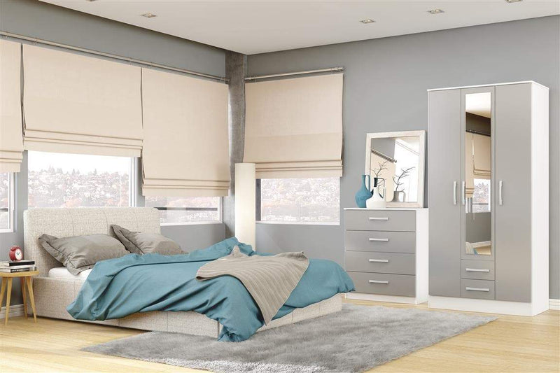 Lynx 3 Door 2 Drawer Wardrobe with Mirror