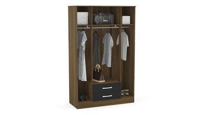 Lynx 4 Door 2 Drawer Wardrobe with Mirror