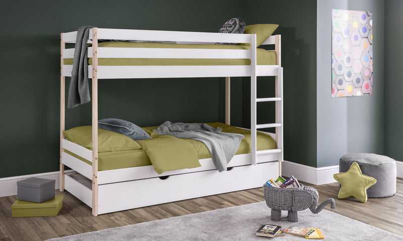 Nova Trundle Storage Bed White