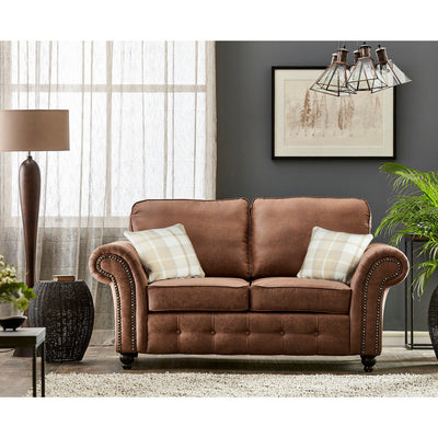 Oakland Faux Leather 2 Seater Sofa