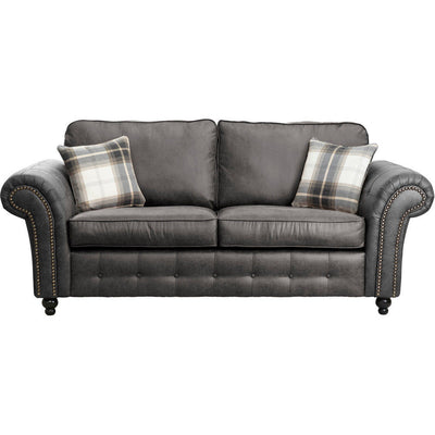 Oakland Faux Leather 3 Seater Sofa