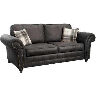 Oakland Faux Leather 3 Seater Sofa