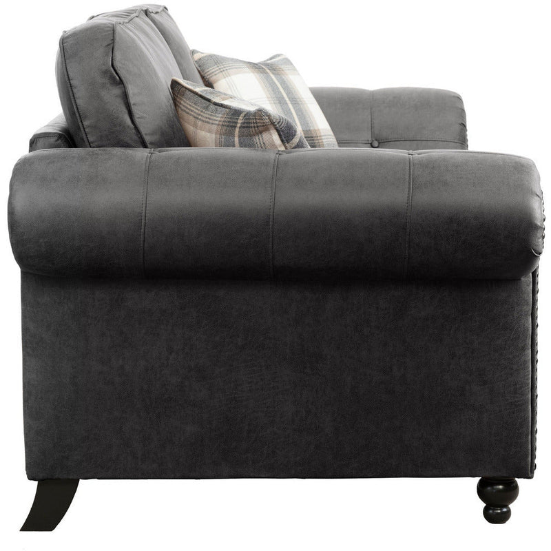 Oakland Faux Leather 3 Seater Sofa