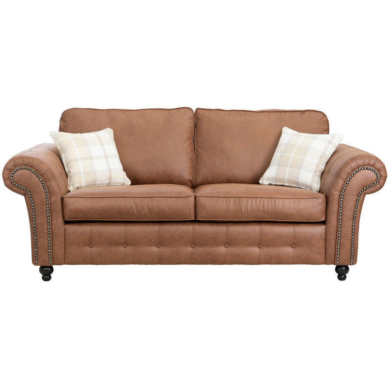 Oakland Faux Leather 3 Seater Sofa