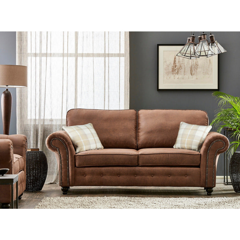 Oakland Faux Leather 3 Seater Sofa