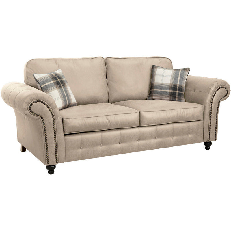 Oakland Faux Leather 3 Seater Sofa