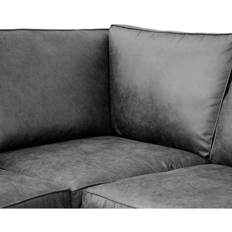 Oakland Faux Leather Corner Sofa