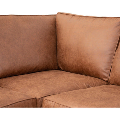 Oakland Faux Leather Corner Sofa