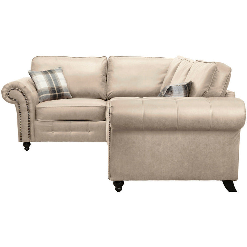 Oakland Faux Leather Corner Sofa