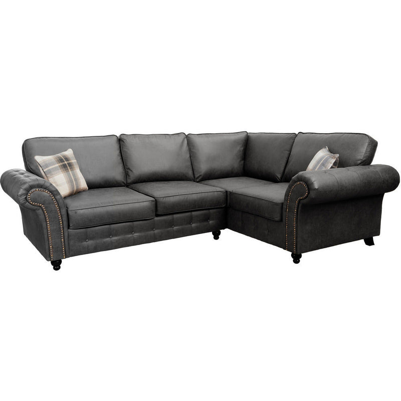 Oakland Faux Leather Corner Sofa