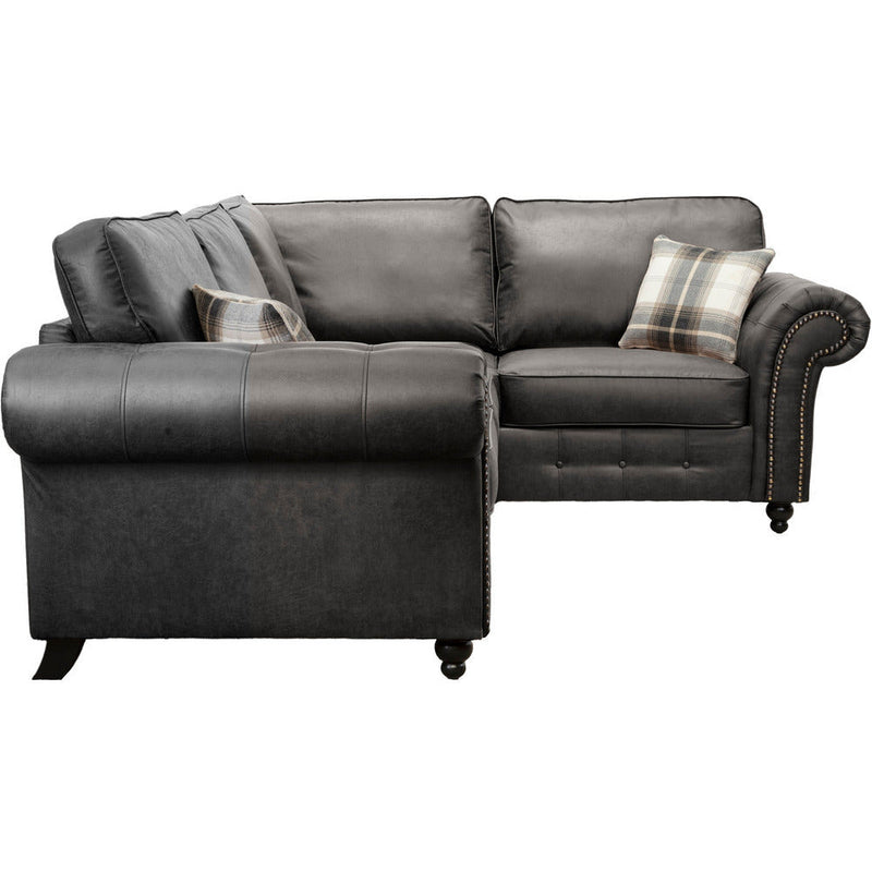 Oakland Faux Leather Corner Sofa