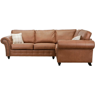 Oakland Faux Leather Corner Sofa