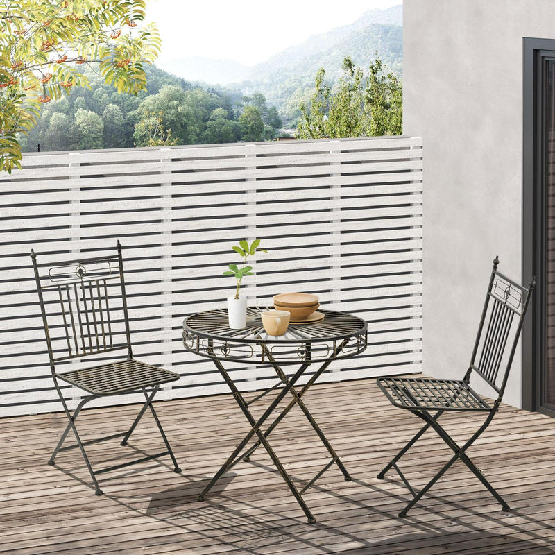 3 Piece Garden Bistro Set- Bronze