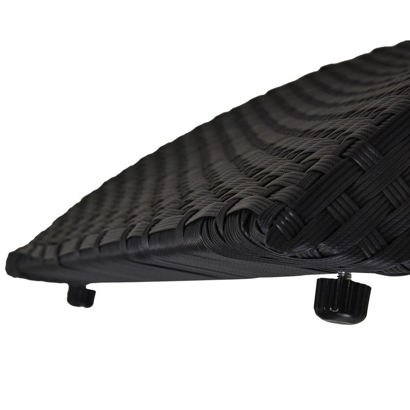 Outdoor PE Rattan Lounger- Black