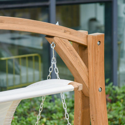 Wooden Porch A-Frame Swing Chair