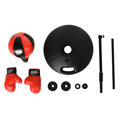 HOMCOM Boxing Punch Ball Set Ф38x78-120cm Fighting Game 360 Degree Rebound Spring PP PVC Adjustable Teenager