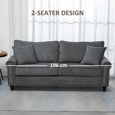 2 Seater Sofas For Living Room, Grey