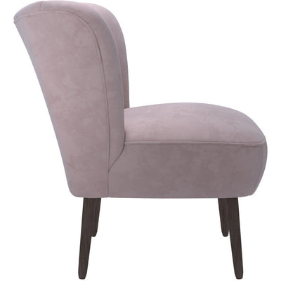 Sophia Pleated Pink Fabric Chair