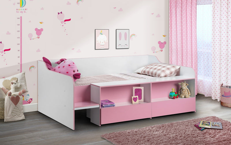 Stella Low Sleeper Pink and White