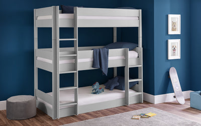 Trio Bunk Bed Dove Grey