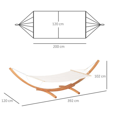 Outdoor Garden Hammock- White