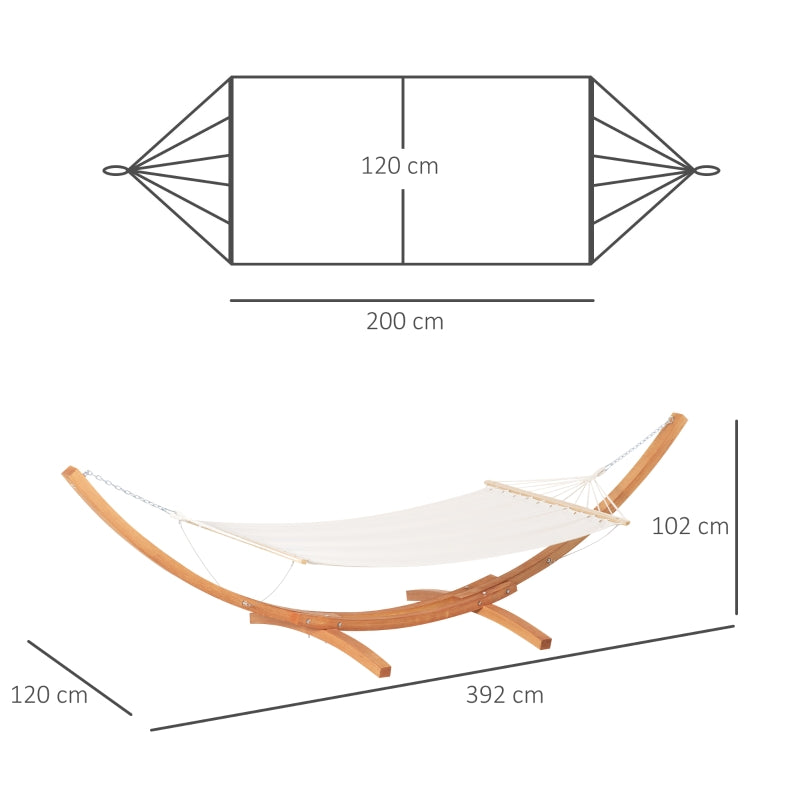 Outdoor Garden Hammock- White