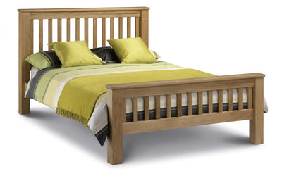 Amsterdam Oak Bed - High Foot End