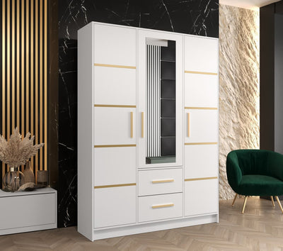 Berlin II Hinged Door Wardrobe 153cm