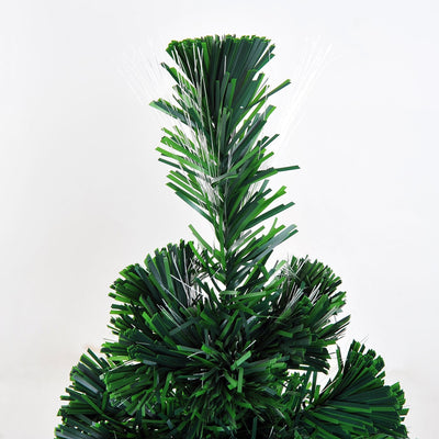 HOMCOM 60H cm Pre-Lit Artificial Christmas Spruce Tree, Plastic Stand-Green