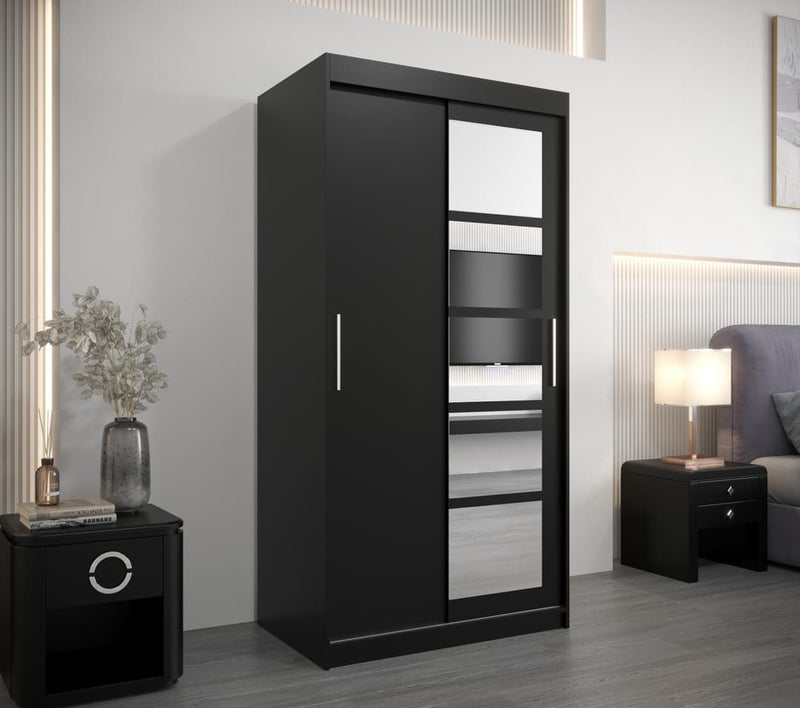 Roma I Sliding Door Wardrobe 100cm