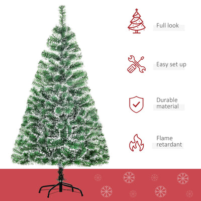 HOMCOM Artificial Christmas Tree, 1.5M-Green