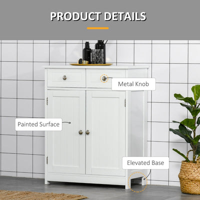 75x60cm Freestanding Bathroom Storage Cabinet Unit