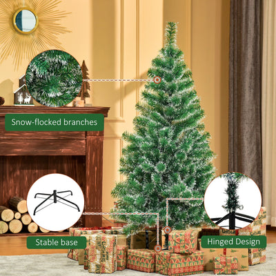 HOMCOM Artificial Christmas Tree, 1.5M-Green