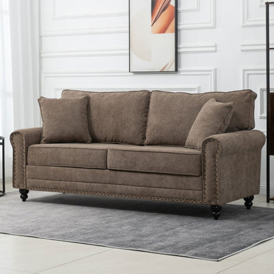 2 Seater Sofas For Living Room, Brown