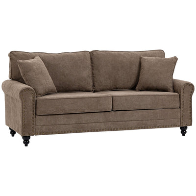 2 Seater Sofas For Living Room, Brown