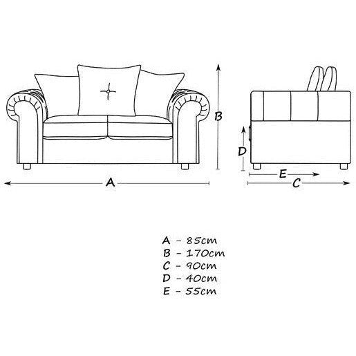 Derby Velvet Chesterfield 2 Seater Sofa