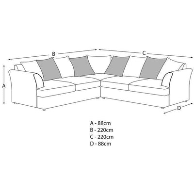 Mellors Soft Textured Corner Sofa