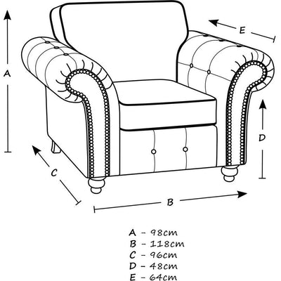 Oakland Faux Leather Sofa Chair