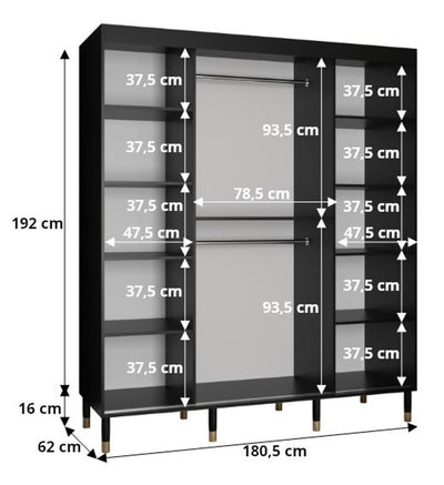 Avesta II Sliding Door Wardrobe 180cm