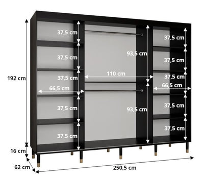 Avesta I Sliding Door Wardrobe 250cm