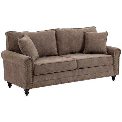 2 Seater Sofas For Living Room, Brown